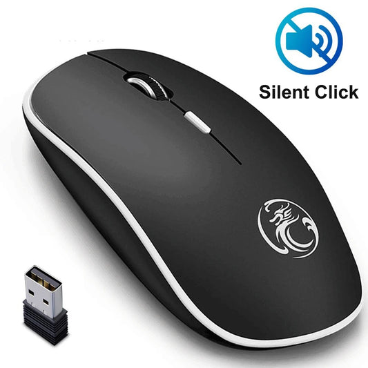 Wireless Mouse Computer Ergonomic Mause 2.4G Optical Silent Pc Mice Mini 4 Buttons 1600DPI Noiseless Usb Mouse For Laptop Mc Mac